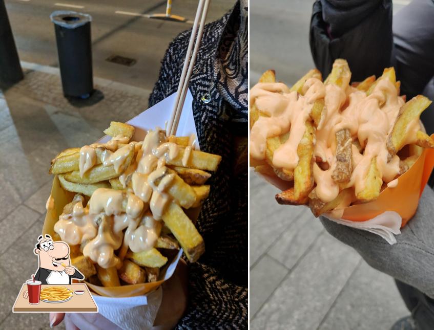 A Cartofisserie vous pouvez essayer des frites, des pommes frites