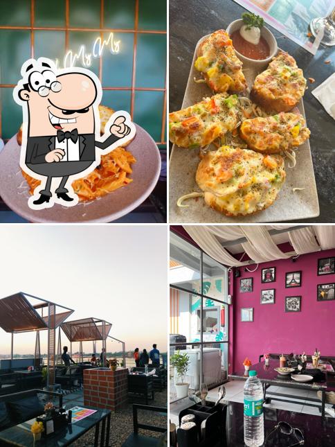 Among different things one can find interior and food at Oh My My Cafe