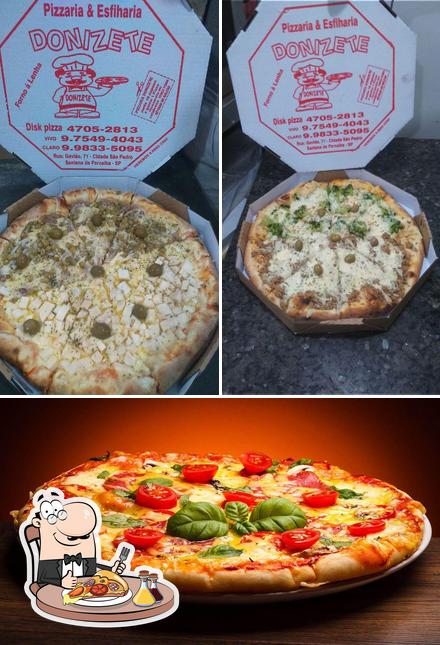 Peça pizza no Donizete Restaurante e Pastelaria