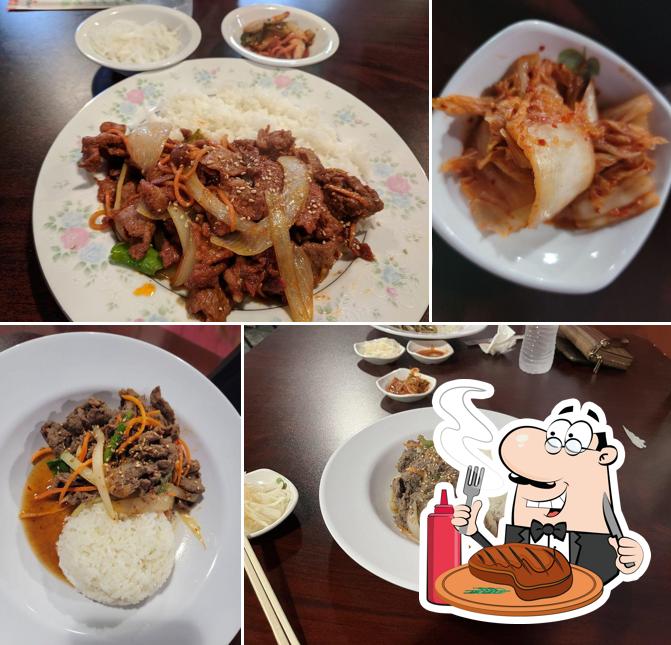 Get meat meals at Seoul Red Barn Restaurant & Oriental Market