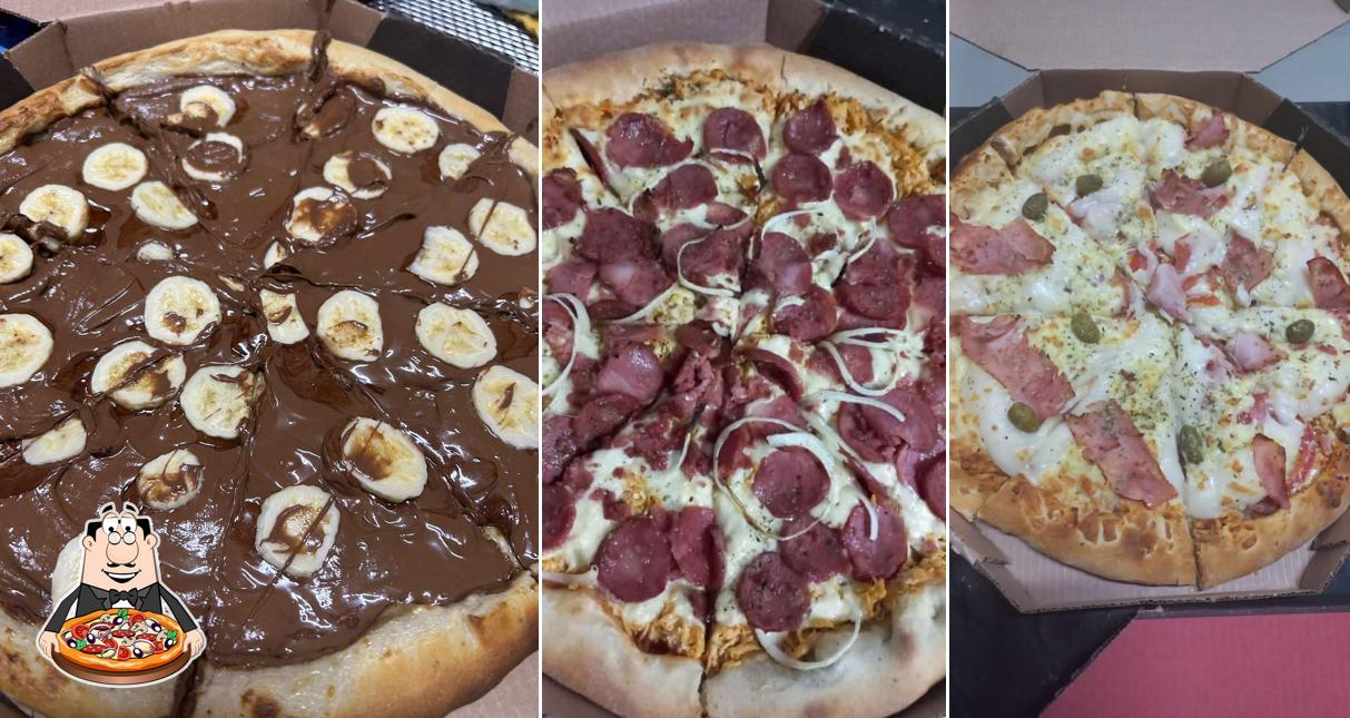 Experimente pizza no Pizzaria Canaã