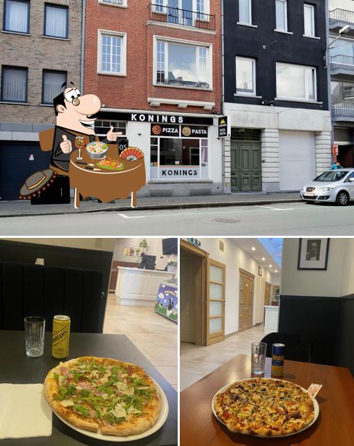 L’image de la nourriture et extérieur de Konings Pizza’s