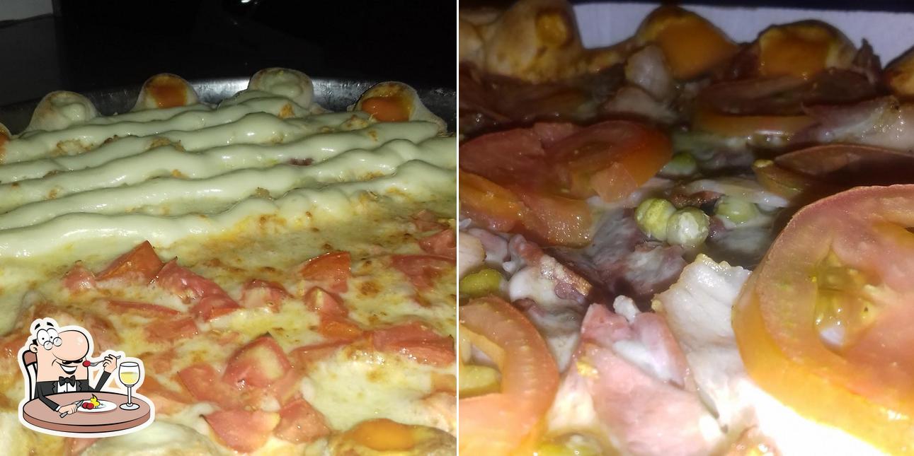 Comida em Pizzaria do DJ