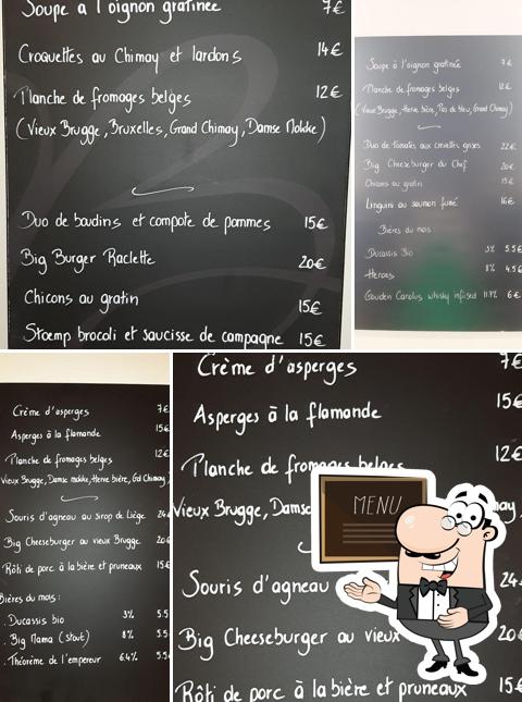 Le menu du tableau liste les options disponibles)