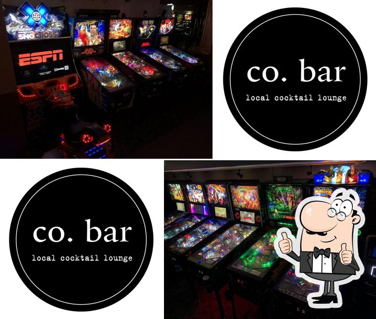 Here's a photo of co. bar