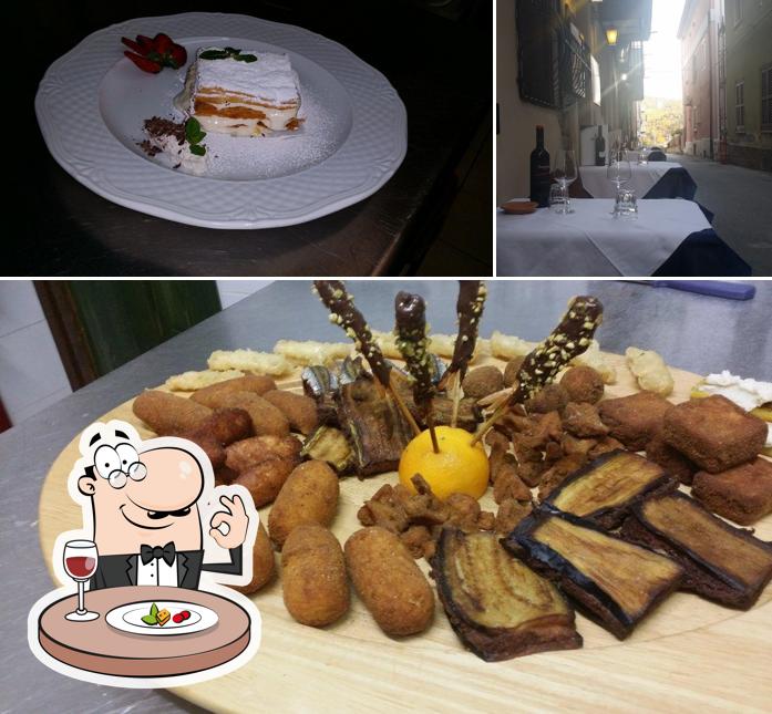 Tra le diverse cose da Trattoria Vineria Tarallucci & Vino si possono trovare la cibo e esterno