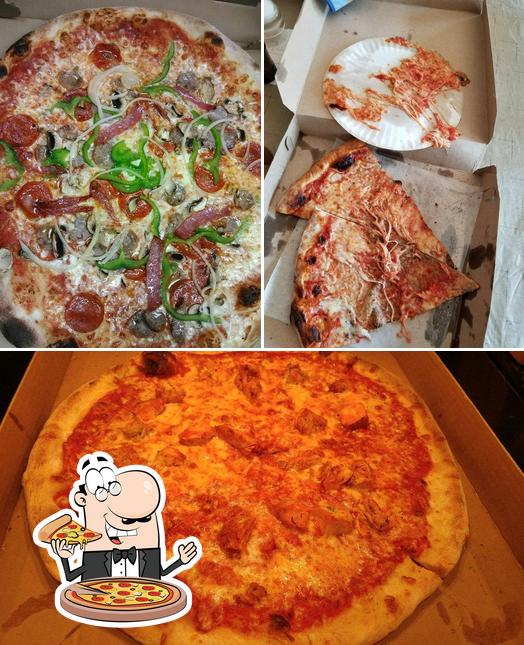 Try out pizza at Dino’s Brick Oven Pizzeria