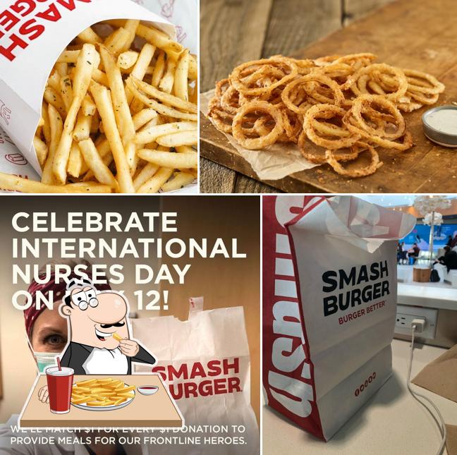 Taste French-fried potatoes at Smashburger