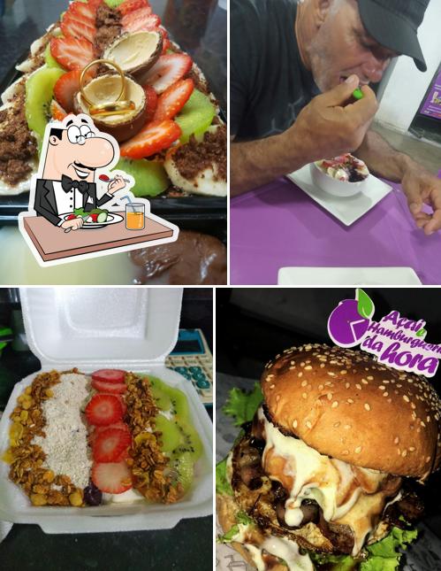 Platos en Açaí e hamburgueria da Hora