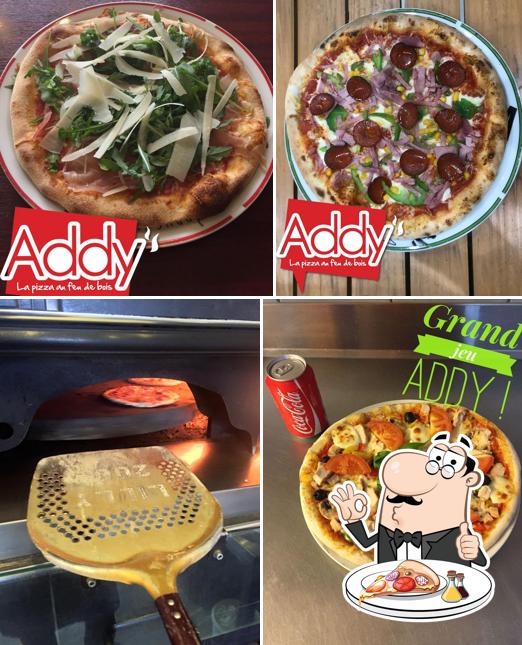 A Pizza ADDY, vous pouvez prendre des pizzas