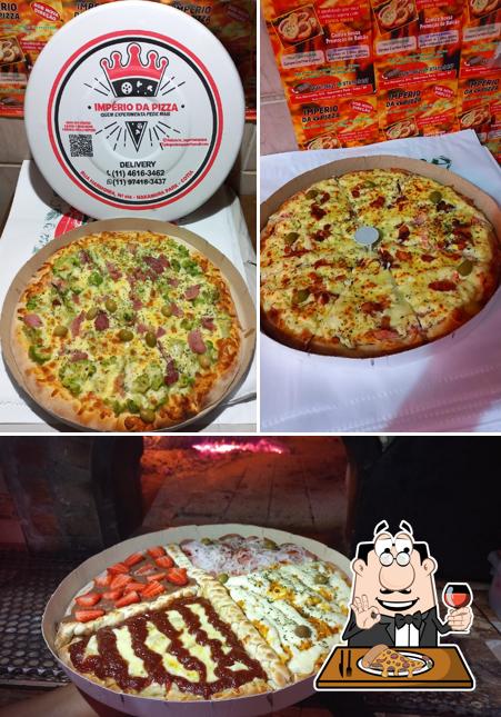 Peça diferentes estilos de pizza