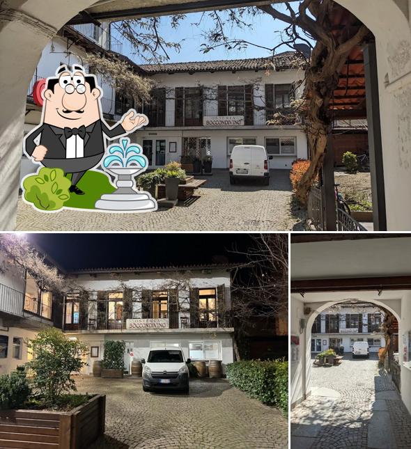 Puoi goderti l'aria fresca da seduto all'esterno di Osteria del Boccondivino