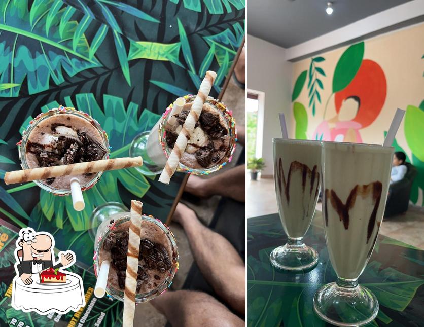 Shakes square serves a number of sweet dishes