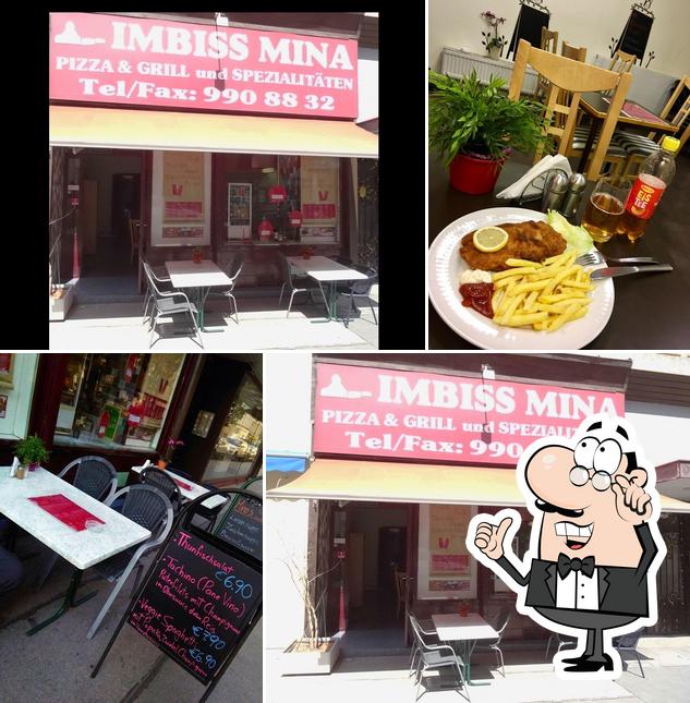 L'intérieur de Imbiss Mina