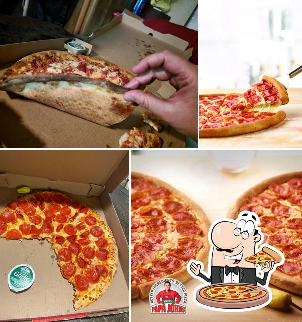 En Papa Johns Pizza, puedes saborear una pizza