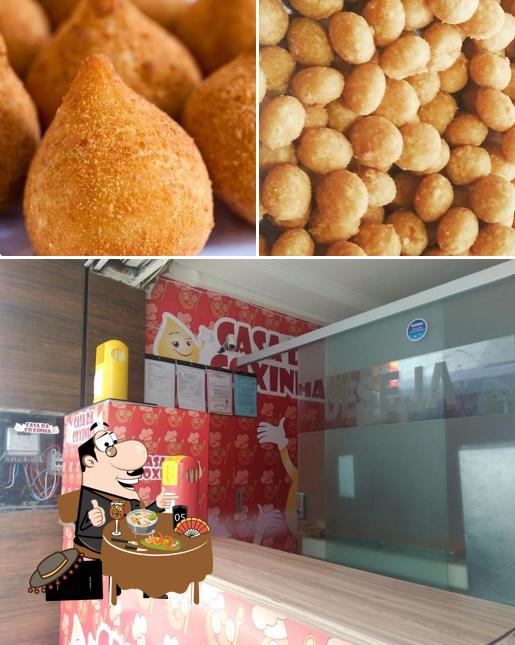 O A casa das Coxinhas se destaca pelo comida e interior