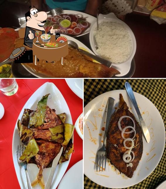 Meals at Famous Seafood Restaurant