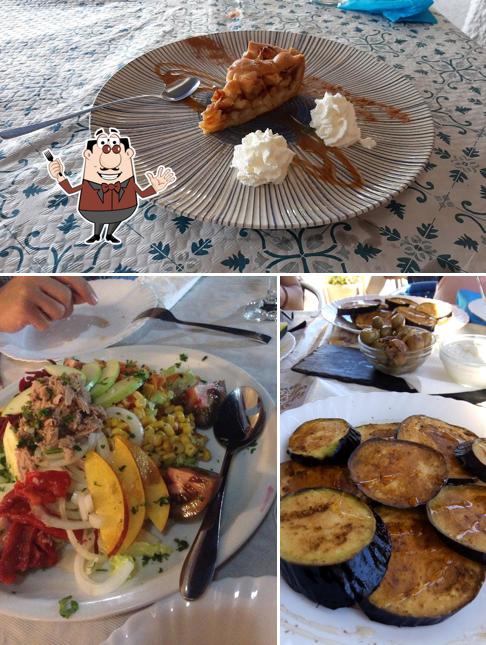Estas son las imágenes donde puedes ver comida y exterior en Restaurante Mediterráneo