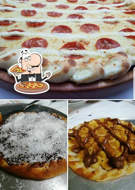 No Pizzaria Paladar 300, você pode provar pizza