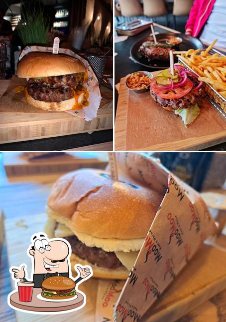 Try out a burger at Moo Moo Mall of Africa