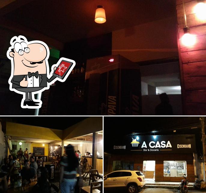 O exterior do A Casa Bar e Doceria