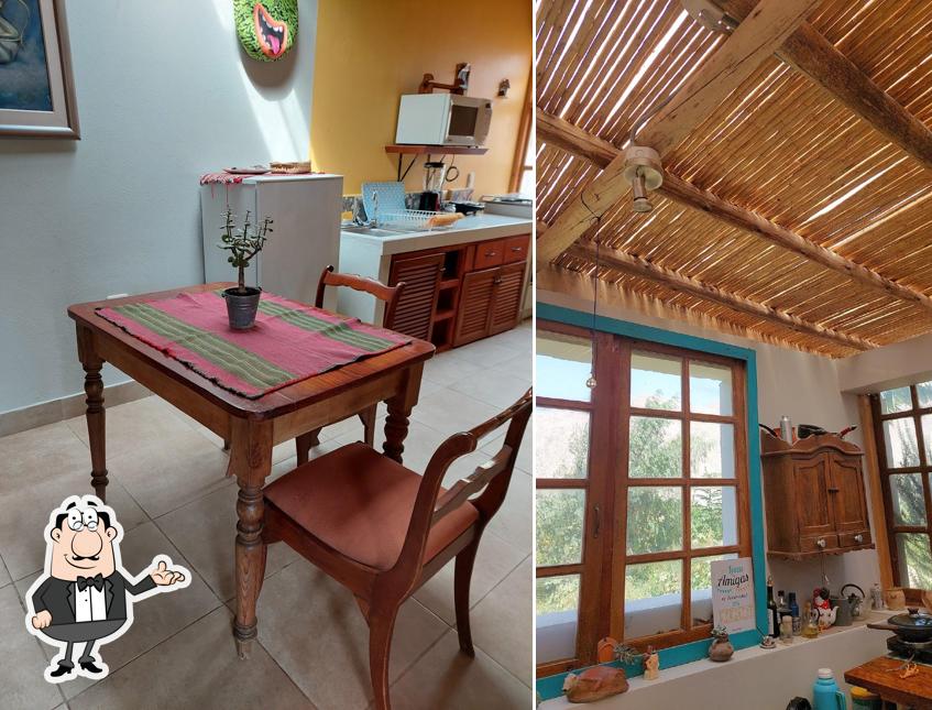 The interior of Eco-albergue RETABLOS PERU