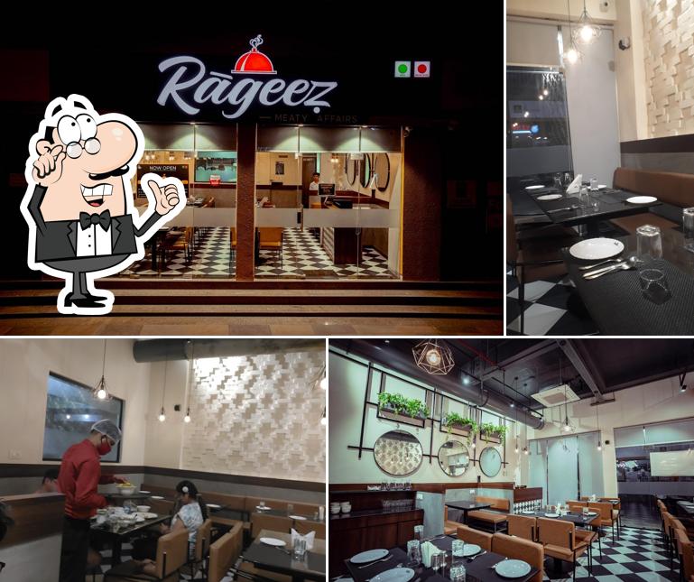 The interior of Rageez- MEATY AFFAIRS - Non Veg / Veg Restaurant/Indian Cuisine In Ahmedabad