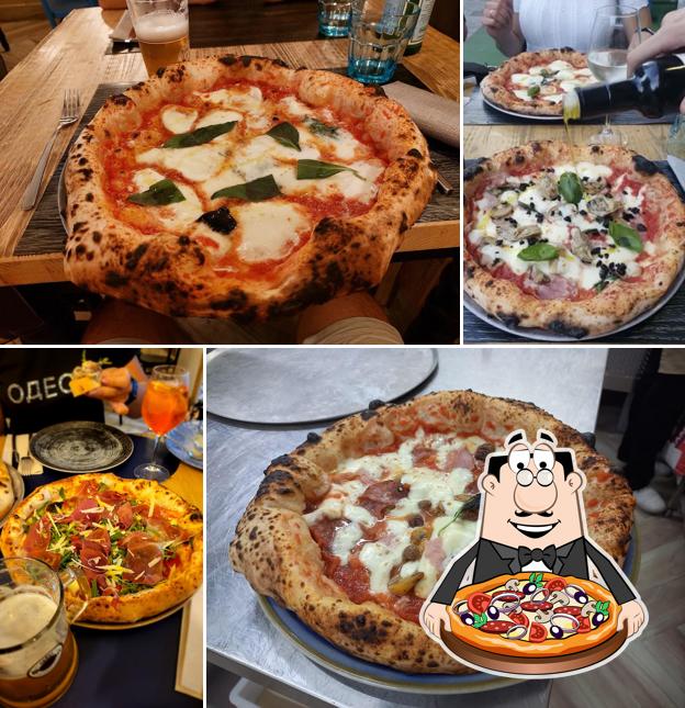 A Gusto Marigliano Pizzeria e ristorante, puoi ordinare una bella pizza