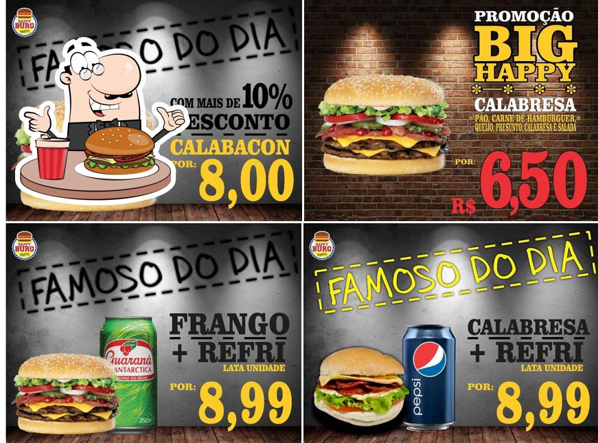 Hambúrguer em Happy Burger