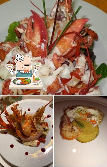 Scampi al Ristorante Voltalacarta