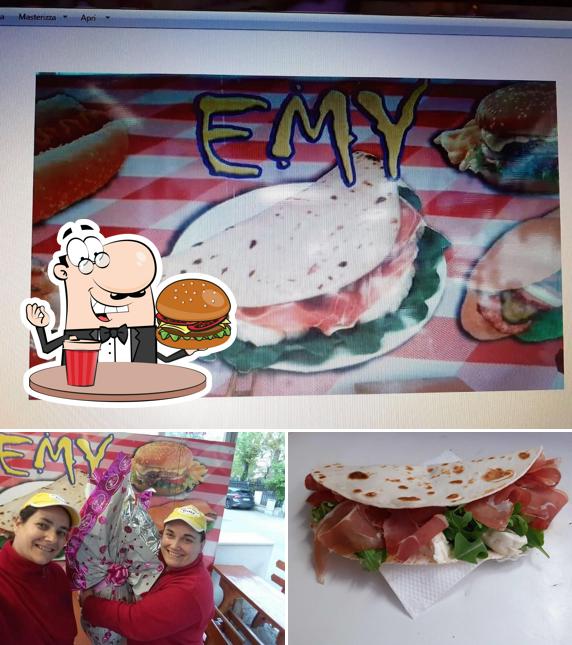 Concediti un bell'hamburger a Emy