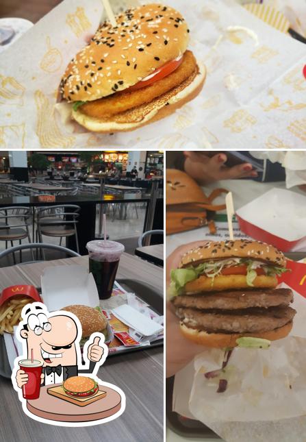 Experimente um hambúrguer no McDonald's