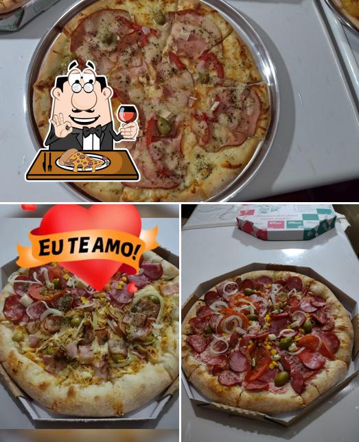 Consiga diferentes variedades de pizza