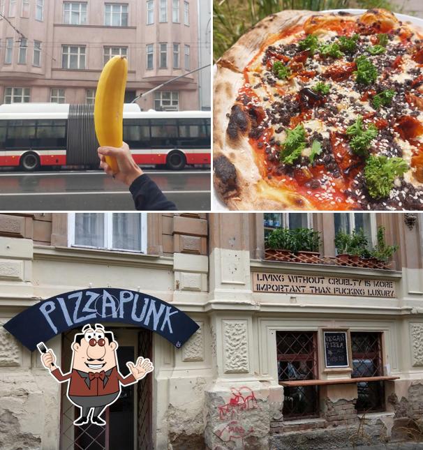 Estas son las imágenes que muestran comida y interior en Pizza Punk