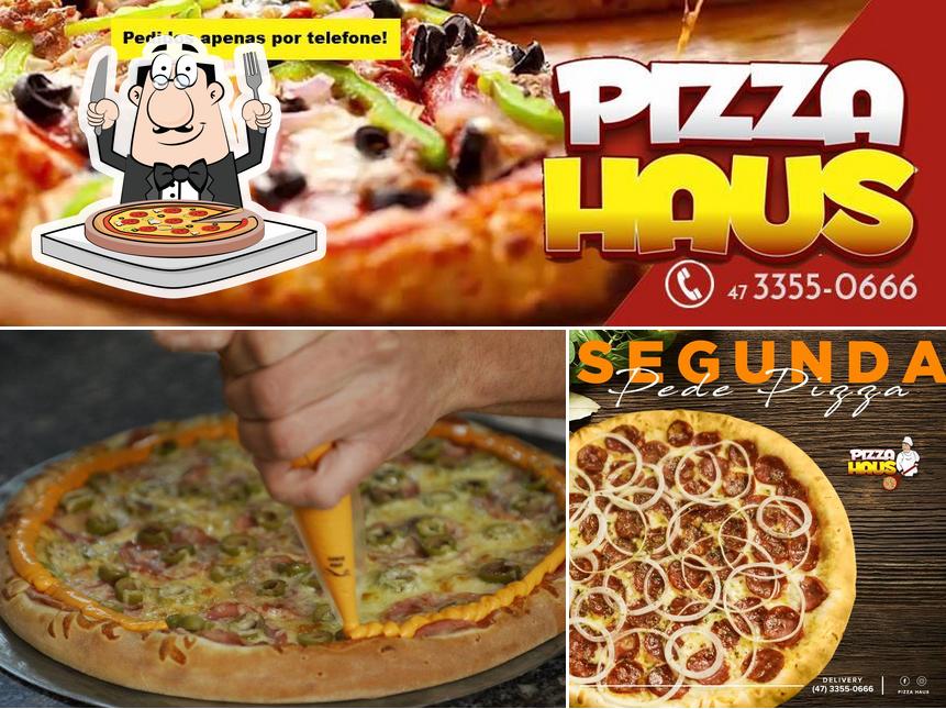 Escolha pizza no Pizza Haus