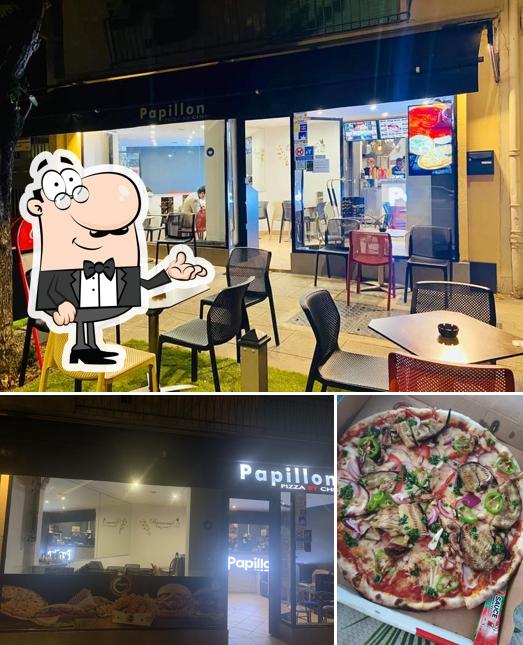 La photo de la intérieur et pizza de Papillon By Chef’s