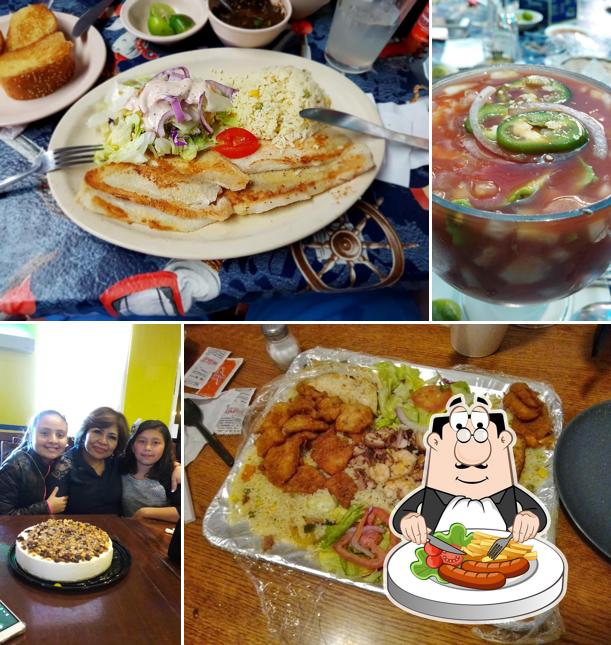 Еда в "Mariscos El Pinabete"