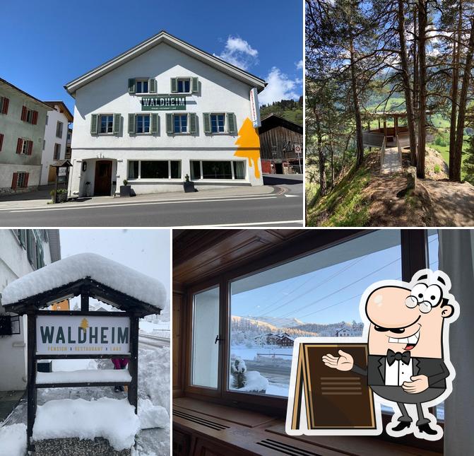 Gli esterni di Waldheim Pension & Restaurant Laax