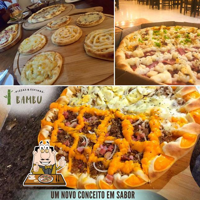Peça pizza no Bambu Pizzaria