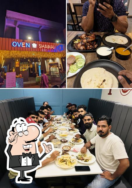 The interior of Oven Shawai Restaurant Akkikkavu