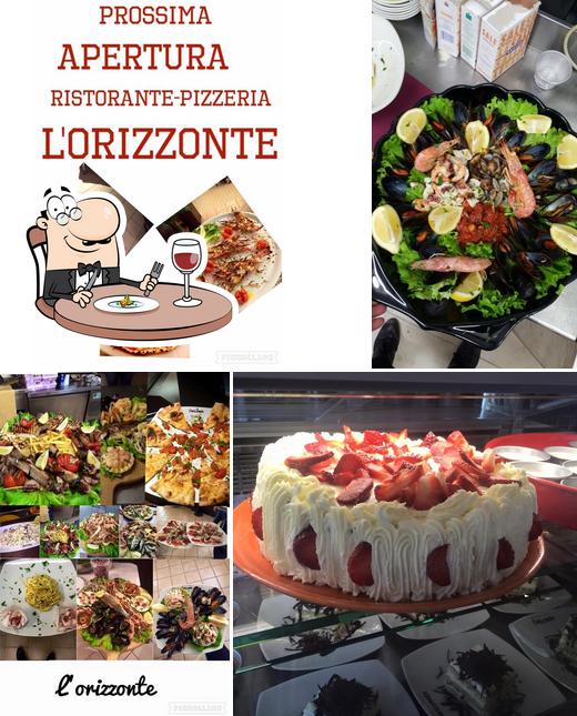 Cibo al Ristorante pizzeria L'orizzonte Piacenza