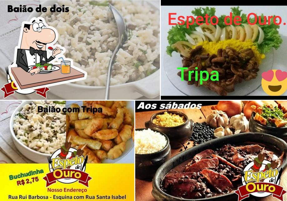 Comida em Espeto de Ouro