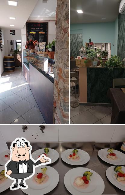 Tra le varie cose da Bistrot Fish Garden Pinseria si possono trovare la interni e cibo