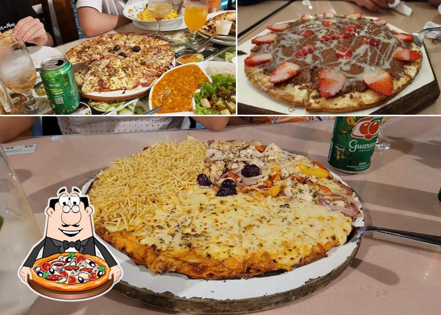 Escolha diversos tipos de pizza