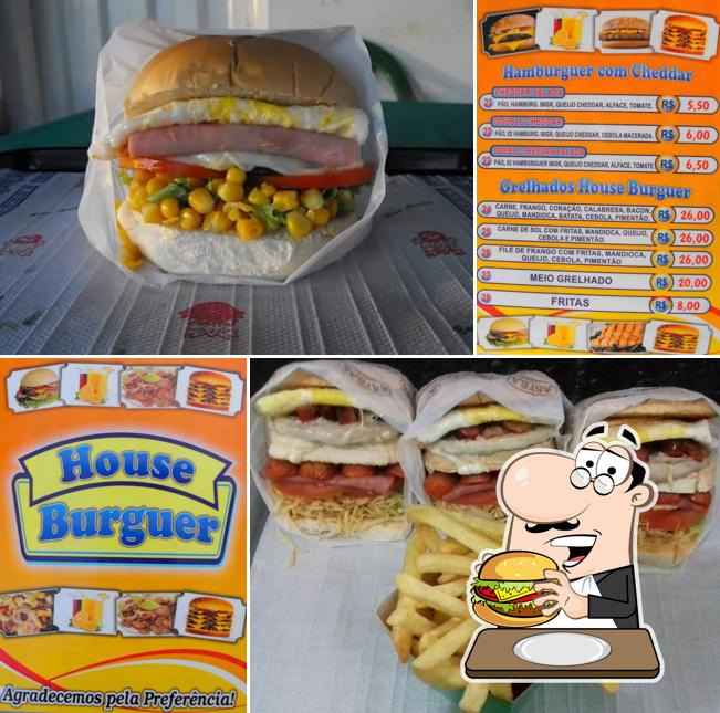 Experimente um hambúrguer no House Burguer