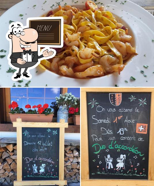 La immagine della lavagna e cibo di Restaurant Le Virage