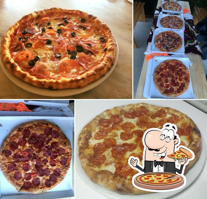 En Pizzeria RA, puedes degustar una pizza
