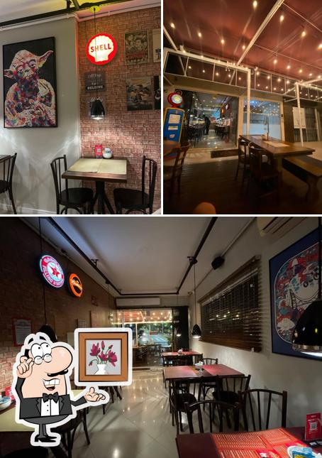 O interior do Cine café centro