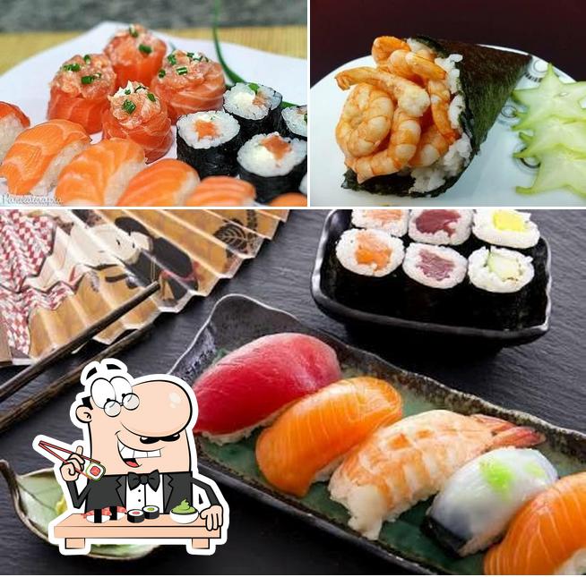 Peça diversas opções de sushi