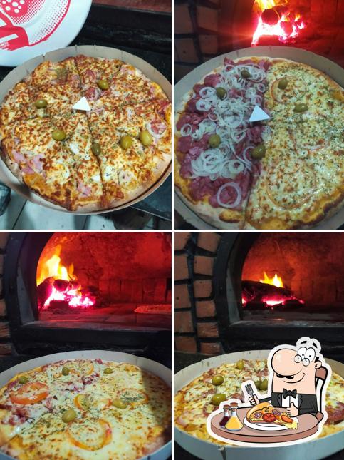 Escolha pizza no Pizzaria Belval